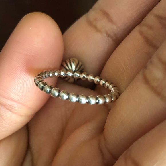 Pandora Blue Gemstone Rhinestone Ring US 8.5 - Picture 3 of 5